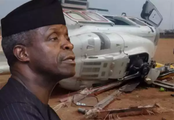 "We Are Safe And Sound" - VP Osinbajo Says After Helicopter Crash
